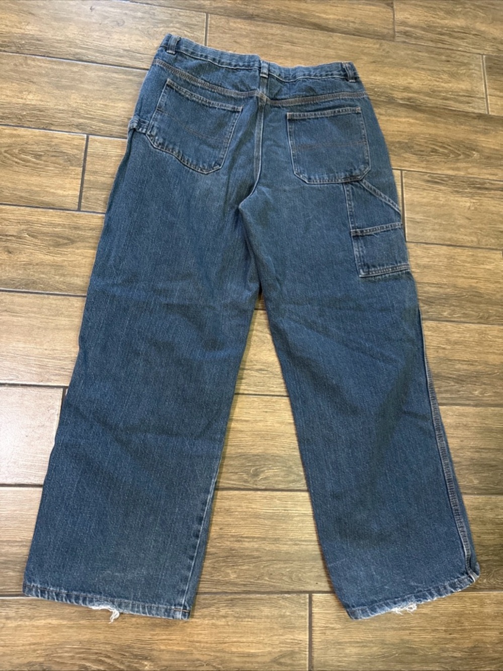 Faded Glory Carpenter Jeans 100% Cotton Boys Size 18 Adjustable Waist